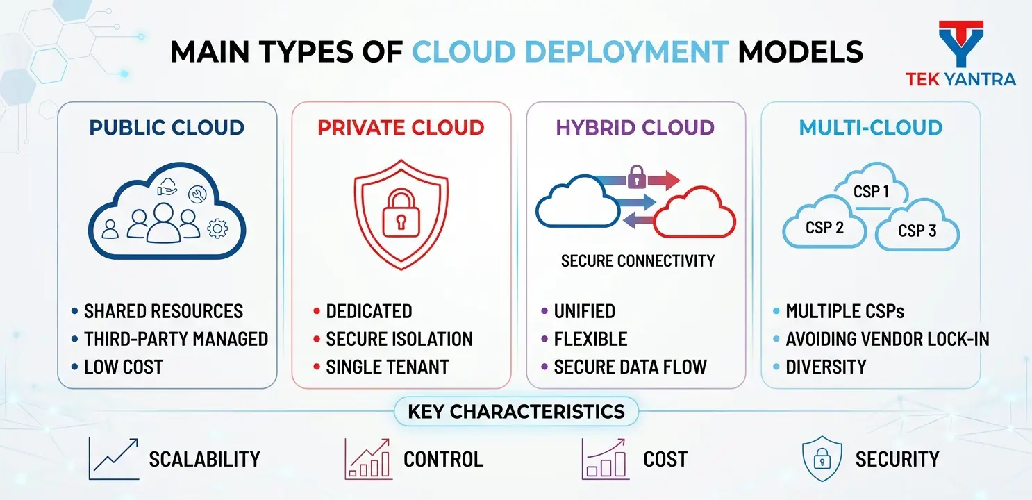 Main Types of Cloud Deployment Models