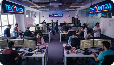 Team working late